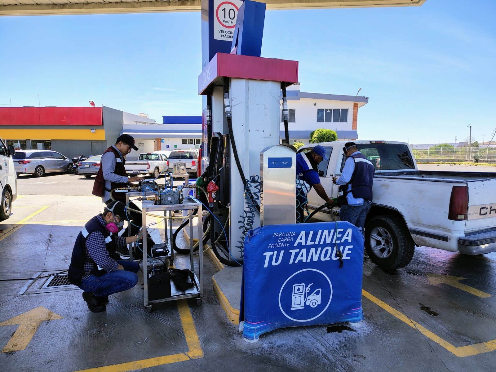 Servicio de recuperación de vapores en estación de servicio